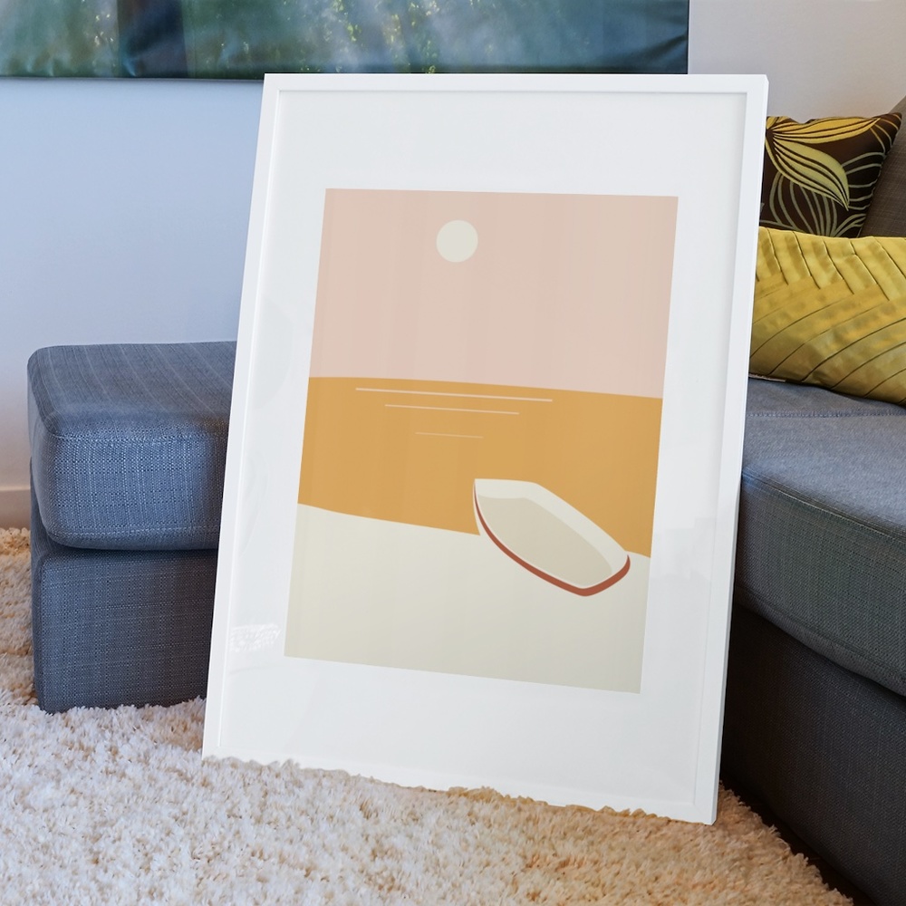 Abstract Landscape Wall Art Print Poster Unframed - Picture 3 of 6